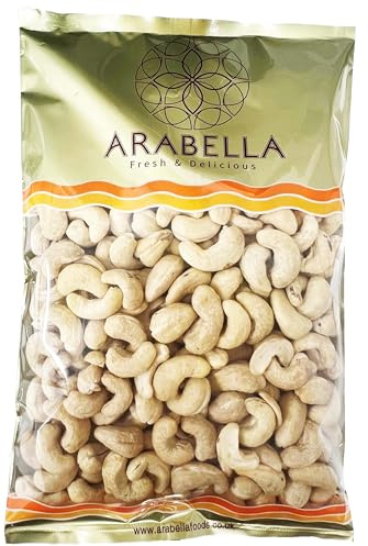 Arabella Raw Cashew Nuts 450g – Whole Jumbo Cashews – Natural Vegan Snack – Unsalted Raw Nuts for Cooking & Baking