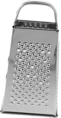 Zerodeko Rallador de Acero Inoxidable Multifuncional para Verduras y Queso Cortador y de Caras con Mango Antideslizante Resistente y Seguro para Cocina