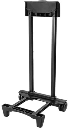 Bwuikim Carro de equipaje plegable compacto y ligero, maletas de mano portátil con barra de tracción de 2 ruedas, asa de caja de equipaje