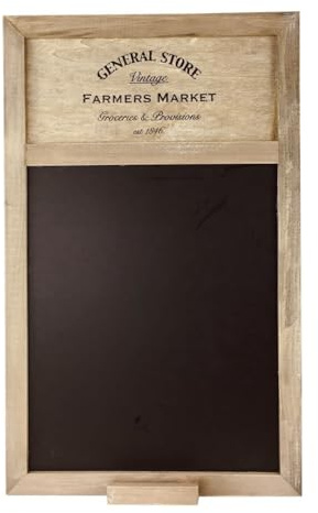 General Store Blackboard, Vintage Farmers Market Style Memo Board - 50cm x 34cm