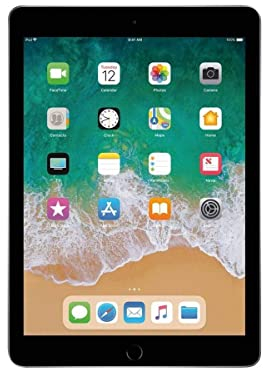 Apple iPad 9.7 (5th Gen) 128GB Wi-Fi + Cellular - Space Grey - Unlocked (Renewed)
