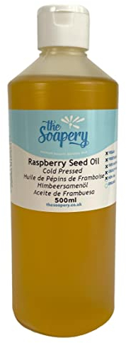 Olio di semi di lampone rosso, 500 ml, 100% puro pressato a freddo.