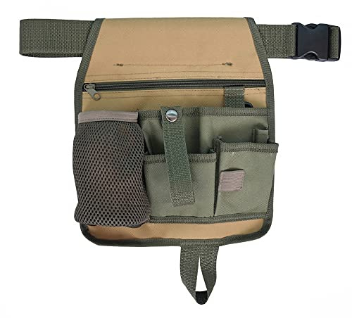 Gardening Tools Belt Bags,Tool Pouch with 6 Pockets Garden Tool Bag with Adjustable Belt for Home, Garden, Restaurant