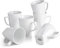 WishDeco Coffee Mugs Set of 6, White Mugs with Handle, 14oz/400ml Porcelain Coffee Cups, Tea Cups, Large Mugs for Milk, Juice, Hot Chocolate, Latte, Square Bottom