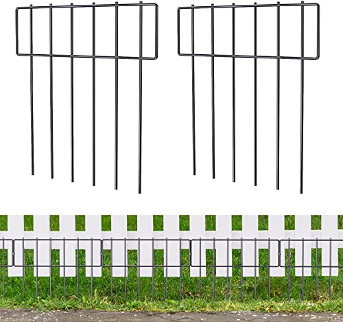 10 Pack Animal Barrier Fence, 17 Inch(H) X 10 Ft(L) Decorative Garden Fencing for Garden.