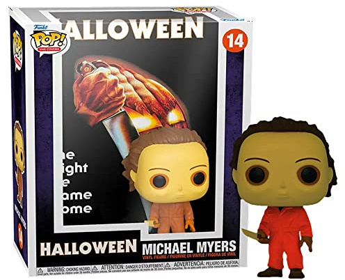 Exclusive Funko POP! DVD Cover: Halloween Michael Myers Glows in The Dark Vinyl Figure, Multicolor