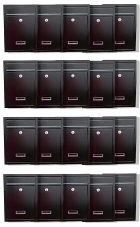 Blockabox – Wall Mounted Post box – Letter Box Catcher, Waterproof, Outside Wall, Mailbox, Post Boxes (Pack of 20)