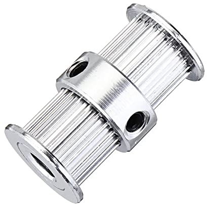 Aluminium-Zahnriemen-Umlenkrolle, Hebeseil-Riemenscheibe – 20 Zähne, 5 mm Bohrung, 10 mm Breite, GT2-Legierung, doppelte Rundkopf-Zahnriemenscheibe for 3D-Drucker, einzelner Riemenscheibenblock