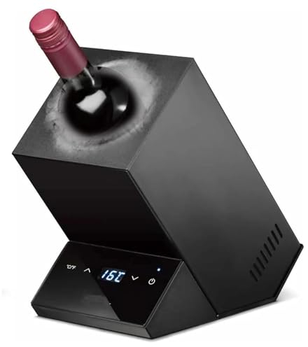 oiakus Electric Wine Chiller, Wine Chiller, 750ml Wine Bottle Chiller, Digital Temperature Control, Rapid Beverage, Champagne, Drink Chiller, Gifts for The Wine Lover, Wine Coolers