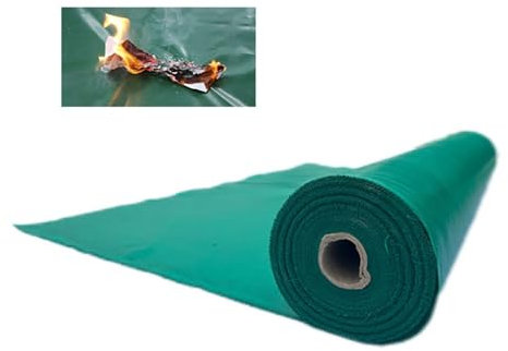 Manta ignifuga, Manta De Soldadura Estera Ignífuga Materiales Resistentes Al Calor, Retardante De Llama Tela, Vaso Fieltro De Fibra, Aplicable A Parrilla, Soldador, Plomero(50MX2MX0.6mm)
