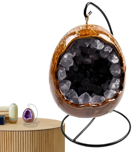 Generic Luz Nocturna De Amatista Natural, Lámpara De Escritorio LED Con Luz Creativa, Adorno De Curativo Con Hermoso Significado, Para La Mayoría De Las Ocasiones