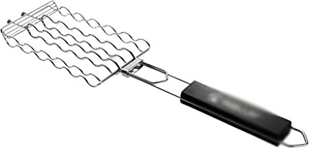 BBQ Barbecue Tool Sausa Rotisserie Sausa Grill Rete in Acciaio Inox Griglia Esterna Griglia Clip