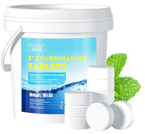 Chlor Multitabs 5 In 1 200g Chlortabletten Für Pool Hochwirksame Multitabs Effiziente Poolpflege Für Kristallklares Wasser Für Pool (B)