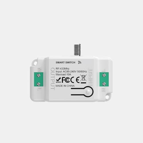 1/2/3 Gang Multi-control Kit interruttore di telecomando senza fili con ricevitore RF433 86 Interruttore sul pannello Perfetto per la luce di controllo remoto (1R)