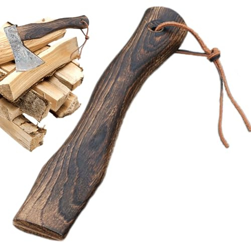 Ergonomique - Manche court en bois | Plus confortable pour hache de camping, manche d'outil. Confortable court - en bois et hache ergonomique