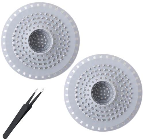 2 Stück Haarsieb Dusche,Silikon Abflusssieb Dusche Universelles Abflusssieb | Waschbecken Duschablauf Haarsieb mit Pinzetten Küchehaarfänger für Küche Dusche Badewanne