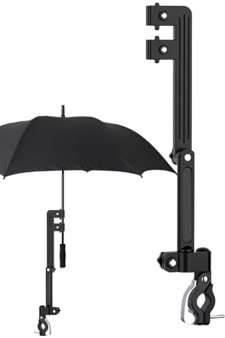 Golf Umbrella Clamp Bracket - Umbrella Holder for Stroller Adjustable Push Grip Excellent Safety | Versatile for Bleach Seat, Al Ai Activity