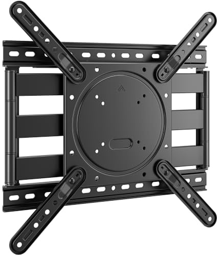 monTEK 1.5 Ultra Slim TV Wall Bracket for 23-75 Inch TVs up to 45kg | Swivel Tilt & Extend, Low Profile TV Wall Mount for Flat/Curved Screens, Max. VESA 400x400 mm, Fits 12/16 Studs