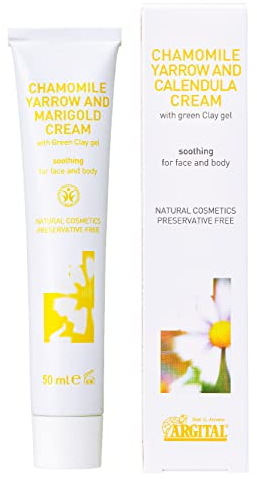 Argital Kamillen Crème 50ml - Beruhigende Pflege für Gesicht und Körper - BDIH-zertifiziert, Konservierungsstofffrei