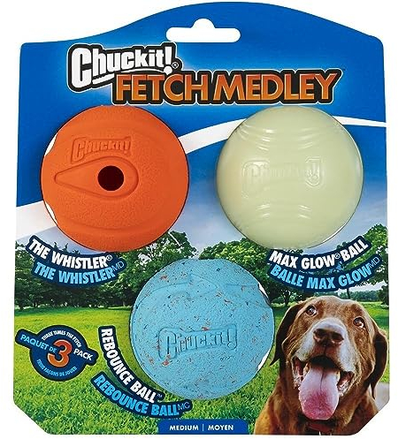 Chuckit! CH2050520 Fetch Medley Bälle Medium 3-er Set