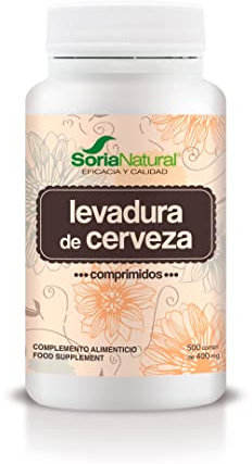 Soria Natural Levadura de Cerveza - Comprimidos para Mantener la Salud de la Piel, Cabello y Uñas - Mejora la salud digestiva y ayuda a reducir el cansancio - 500 comprimidos
