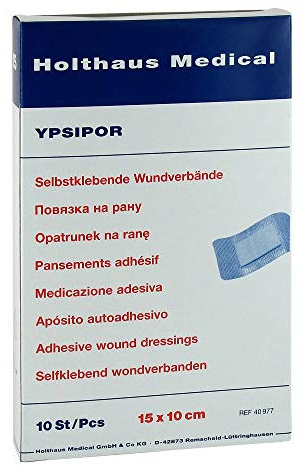 WUNDVERBAND steril YPSIPOR 10x15 cm 10 St