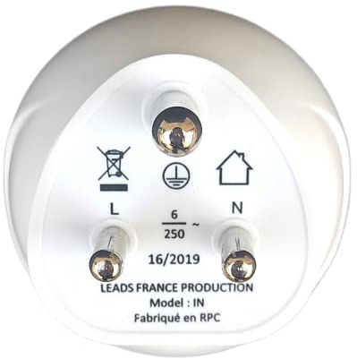 Adaptateur De Voyage France Vers Inde - Gamme Bulle- BB0183 - CELLWORLD- Leach Travel Europe