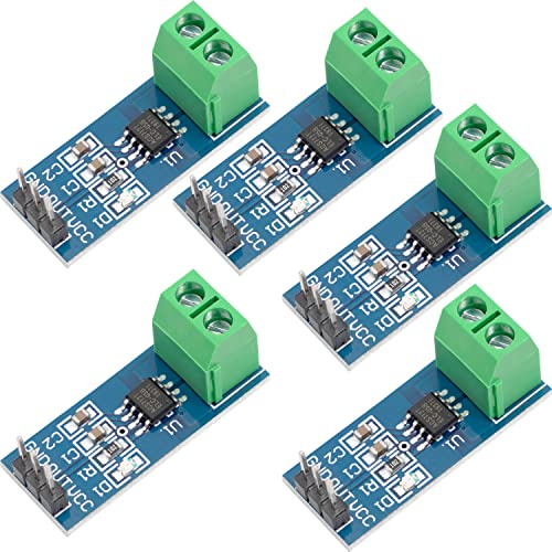 AZDelivery 5 x ACS712 20A Ampere Sensore di Corrente Gamma compatibile con Arduino incluso un E-Book!