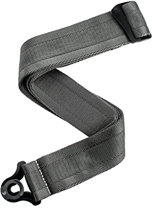 D'Addario Auto Lock Gitarrengurt Nylon Metallgrau | Auto Lock Gitarrengurte sichern vorhandene Gurtpins, lassen sich schnell montieren und bieten festen, bequemen Halt.