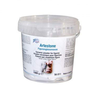 Artidee Artestone-Figurengießmasse, Abformmasse, für Figuren, weiß, 1000 g