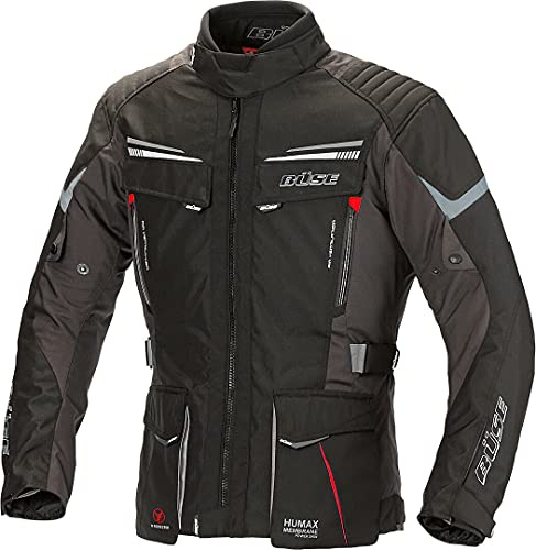Büse Lago Pro Motorrad Textiljacke, schwarz, 110