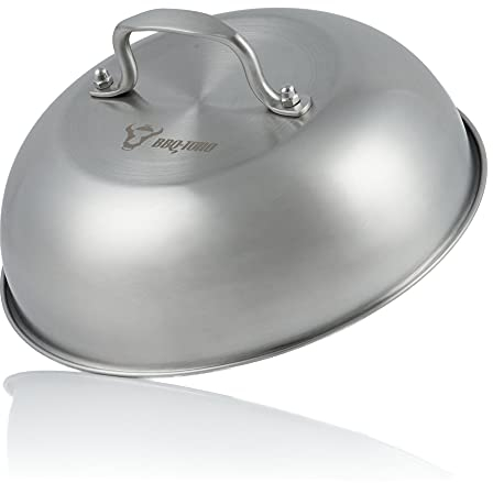 BBQ-TORO Campana in Acciaio Inox | Ø 23 cm | Cloche per pietanze in Acciaio Inox, Melting Dome, Campana per Grill, Campana per Hamburger (1)