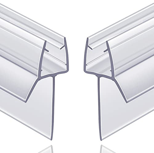 Butecare rahmenlose Duschtür-Bodendichtung mit langem Sweep für Glastüren, verhindert Auslaufen von Dusche und schafft eine Wasserbarriere (3/16 Zoll x 36 Zoll)