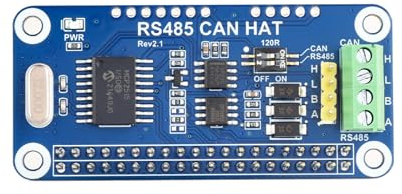 Waveshare RS485 Can Hat Supports Raspberry Pi Series Boards Allows Stable Long-Distance Communication