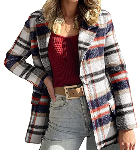 LAOSU Costume Veste Femme Chic Blazer,Blazer Femme Rose Poudré,Blazer Coton,Blazer Rose Fushia,Blazer Bleu,Blazer Rayé Femme,Blazer Long Sans Manche