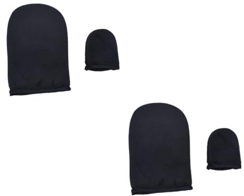 Beavorty 4stücke Selbstbräuner Handschuhe Für Makeup Und Sonnenpflege Flockhandschuhe Aus Schwamm Schützende Anwendung Für Gesicht Und Körper Für Damen Und Mädchen