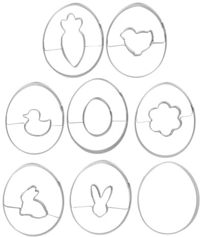 HOLIDYOYO 1satz Backformen Set Für Ostern Teiliges Ausstechformen Set Mit Hase Huhn Und Backwerkzeuge Für Hobbybäcker