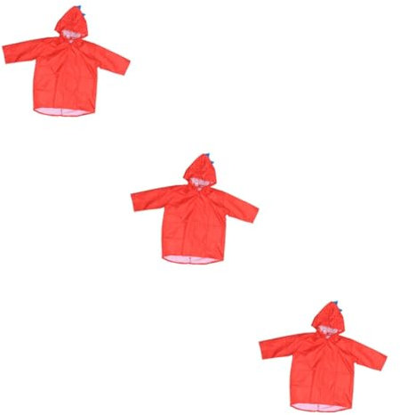VALICLUD 3St Kinder Regenmantel mit Kapuze Notfallponcho Regenbekleidung für Kleinkinder Regenjacke Arbeitshosen Regenponcho für Kinder mit Kapuze Schutz Regenkleidung Ausrüstung Schüler