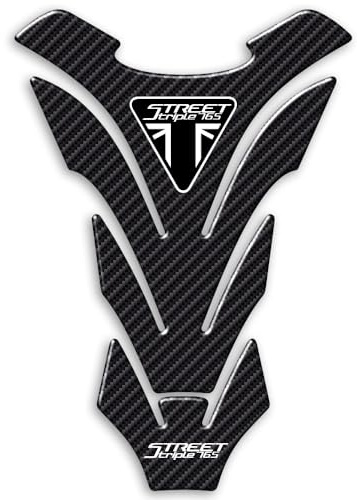 Paraserbatoio Tank Pad Adesivo Resinato 3D Protezione Serbatoio compatibile con moto TRIUMPH STREET TRIPLE 765