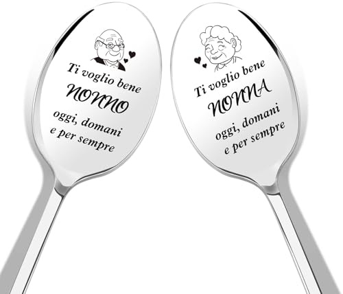 Regalo Nonni,Regalo Nonni Natale,Regalo Nonna,Regalo Nonno,Cucchiaio Della Nonna E Del Nonno,Cucchiaio Nonni,Regali per Nonni,Regalo Festa Dei Nonni,Festa Dei Nonni Idee Regalo,Regali Festa Dei Nonni
