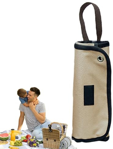 Aufrollbare Bestecktasche – Tasche auf Rolle für Campingbesteck, Rolltasche für Campingutensilien | Aufrollbare Camping-Utensilientasche mit 12 Schlitzen, ausgewähltes Material, Co-Tasche