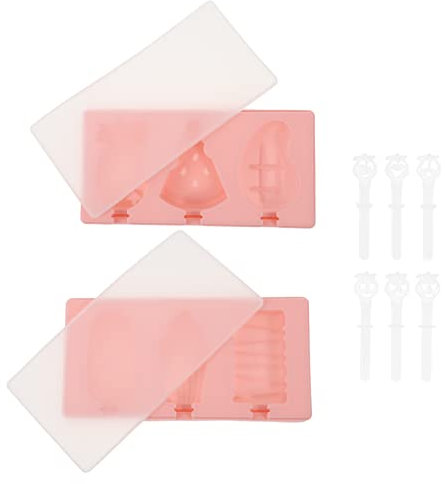 IMIKEYA 2piezas Moldes Para Helados Con Forma De Fruta Desmontables Aptos Para Lavavajillas