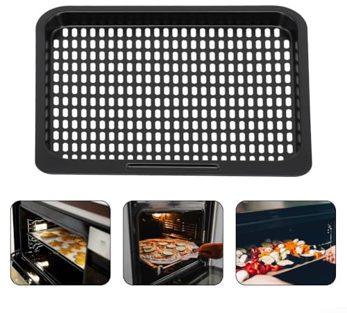 Juego de bandejas para hornear freidora de aire - Carbono, antiadherente, malla inferior para drenaje de aceite, 26 x 23 cm, negro, juego de utensilios de cocina desmontables