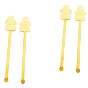 Cabilock 2 Juegos Varilla Agitadora Palitos De Cupcake Cocteles Chicle Palitos De Cóctel Agitadores De Bebidas Cóctel Recoge Palos Brochetas Café Piña Brown Vidrio Reutilizable 2 Piezas * 2