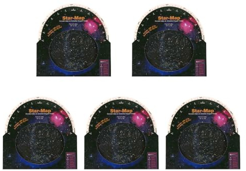 Laroal 5 Pezzi Rotante Stella Localizzatore Grafico Mappa Strumento di osservazione delle Stelle Ruota di Ricerca delle Stelle Individua costellazioni Stelle