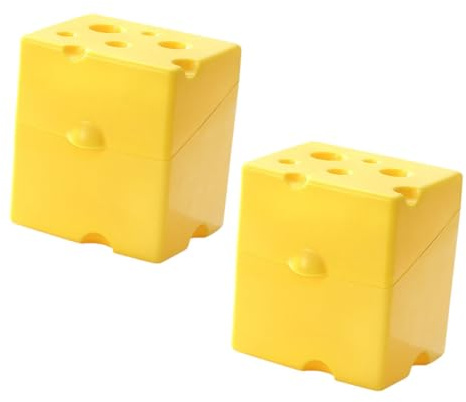 TOPPERFUN Recipientes Para Lonchas De Queso 2 Unidades, Contenedores Para Nevera Apilables, Plástico Transparente, Conservación, Almacenamiento Práctico Para Cocina