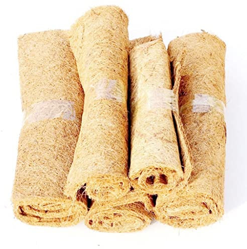 JOSUR Natürliche Kokosfaser-Pflanzenschutzmatte, for den Winterschutz, Eimerabdeckung, Pflanzenschutzmatte, Pflanzgefäß, 1 Stück(60x60cm)