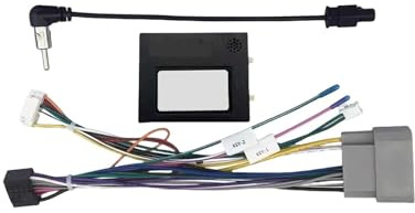 Car Radio Wiring Harness Connector Socket Power Cable with CANBus Decoder Compatible for Jeep Compass Grand Cherokee Patriot Wrangler