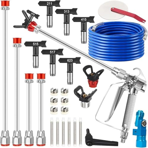 Set pistola a spruzzo e tubo airless