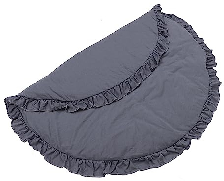 ELAYARD Tappetino Rotondo per Gattonare e Resistente Coperta per Ragazzo Ragazza e Tappeto Gioco Antistress per Cameretta per e Attività Sviluppo